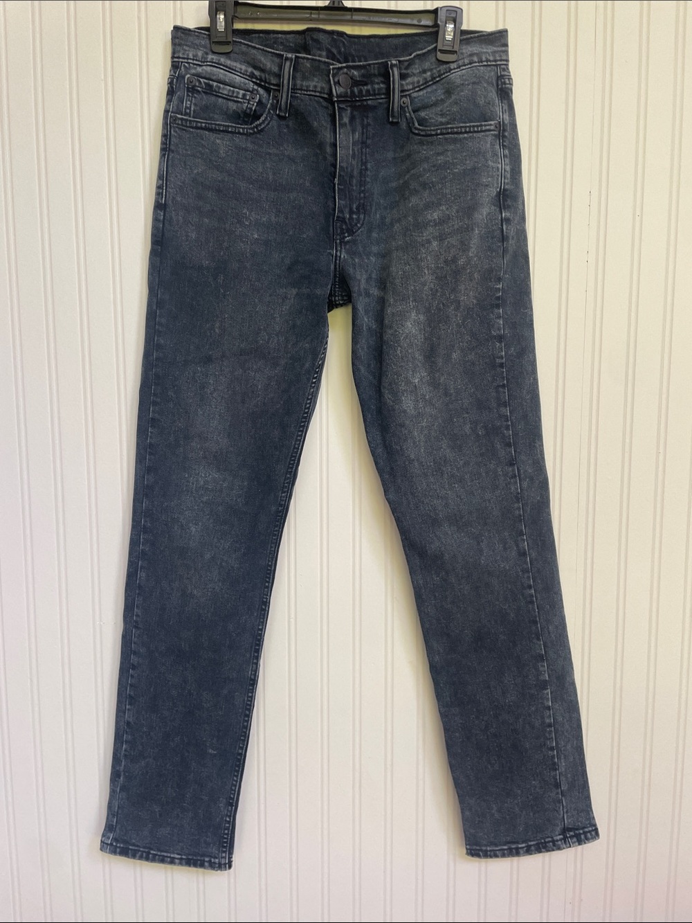 Levi's Men's Straight Jeans in Acid Washed Charcoal Size 33x32